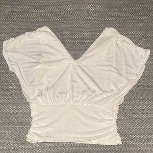 Ruched V-neck go-anywhere top